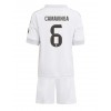 Camiseta Real Madrid Eduardo Camavinga #6 Primera Equipación Replica 2025-26 para niños mangas cortas (+ Pantalones cortos)